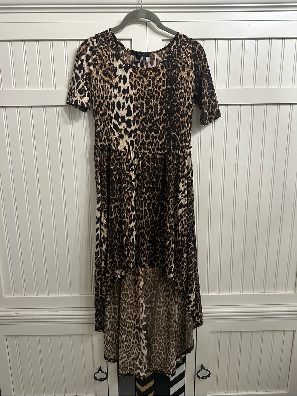 Forever 21 Leopard-Print Hi-Low Dress - Brown